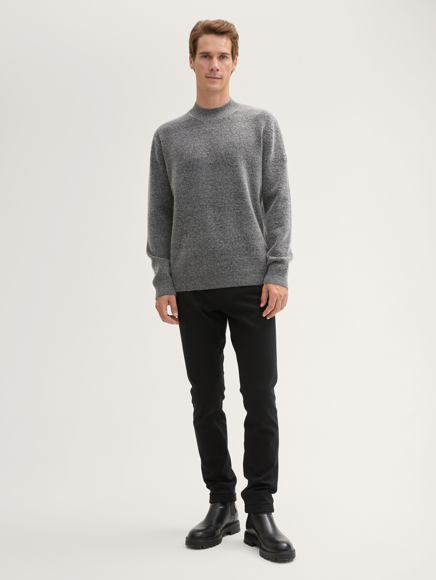 strickpullover mit stehkragen