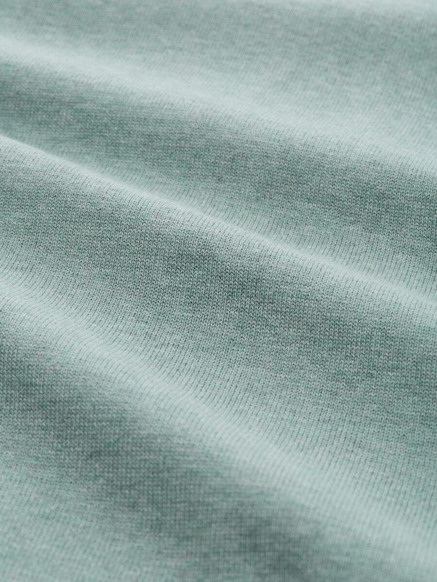 strickpullover aus baumwolle mit v-ausschnitt