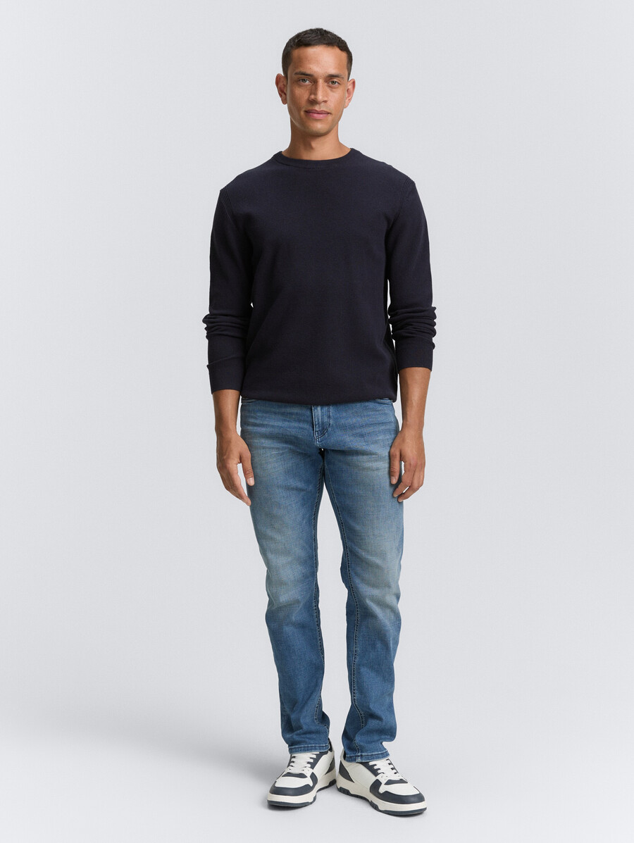 strickpullover aus bio-baumwolle