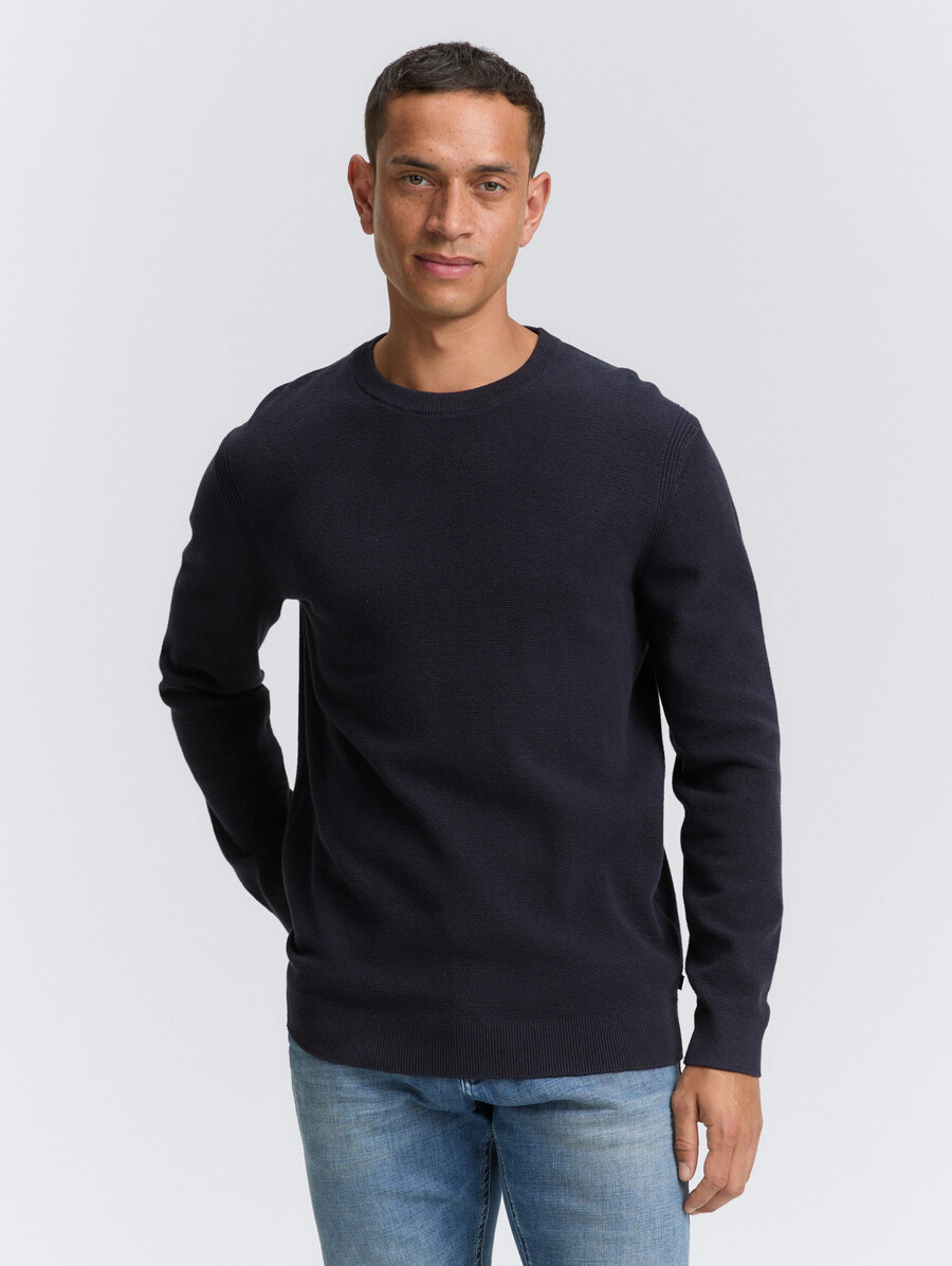 strickpullover aus bio-baumwolle