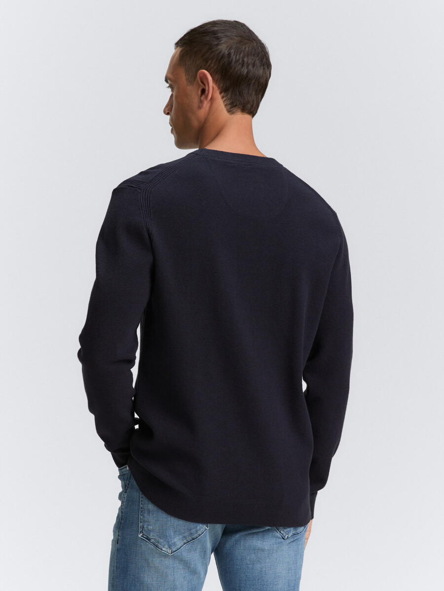 strickpullover aus bio-baumwolle