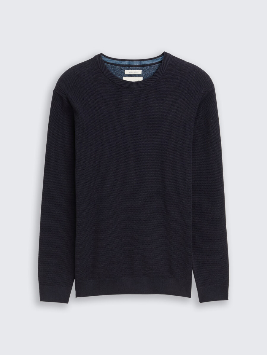 strickpullover aus bio-baumwolle