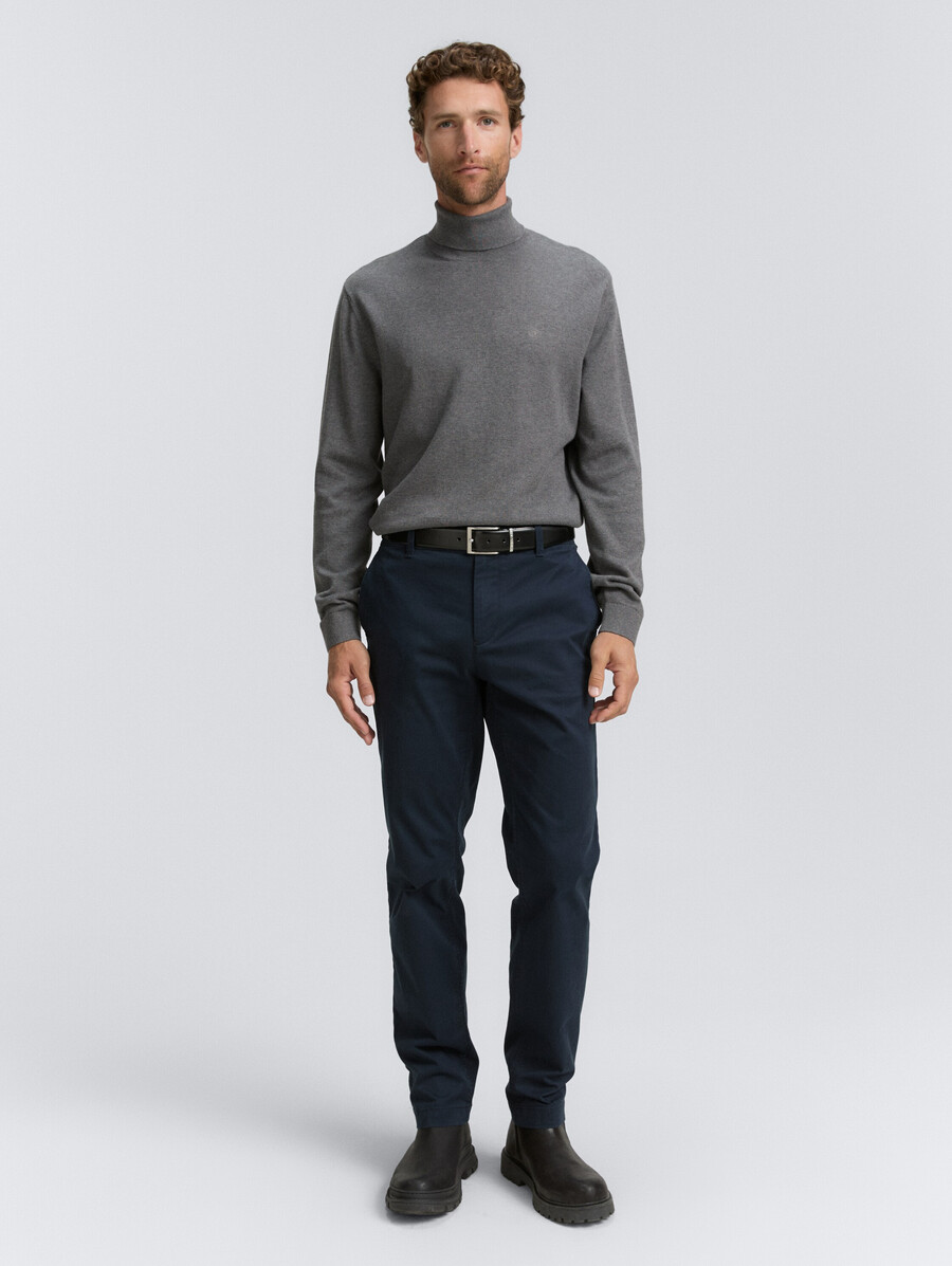 rollkragenpullover aus baumwolle
