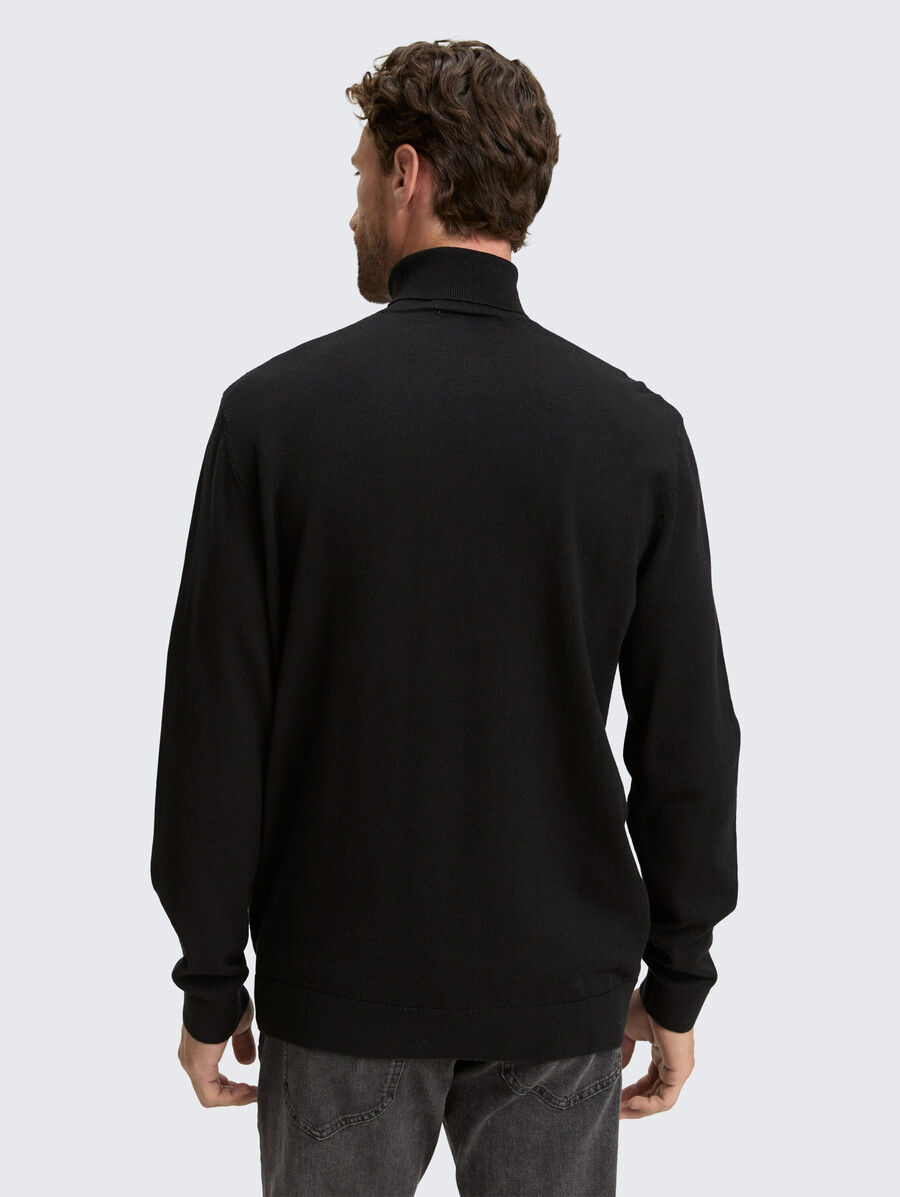 rollkragenpullover aus baumwolle