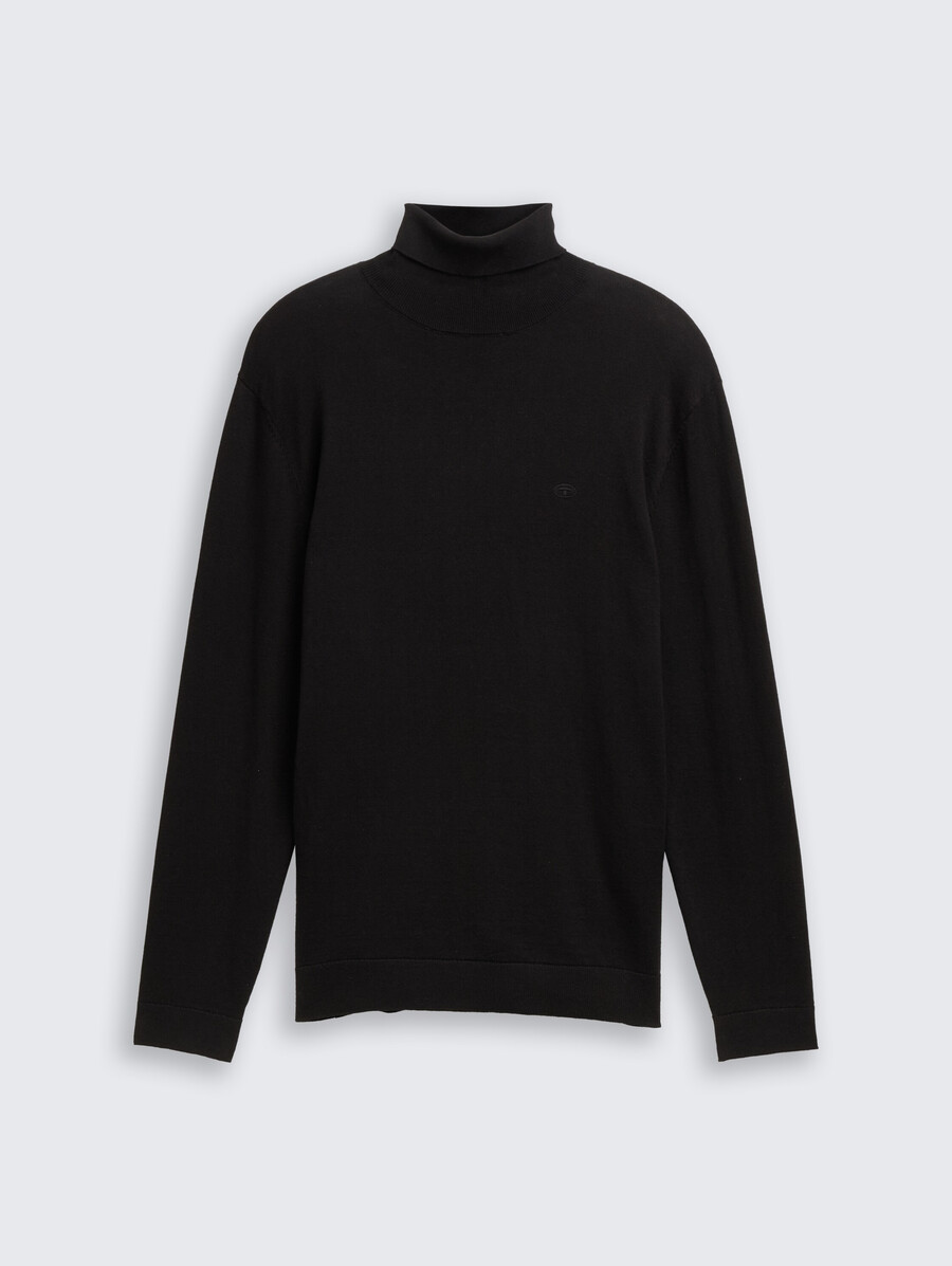 rollkragenpullover aus baumwolle