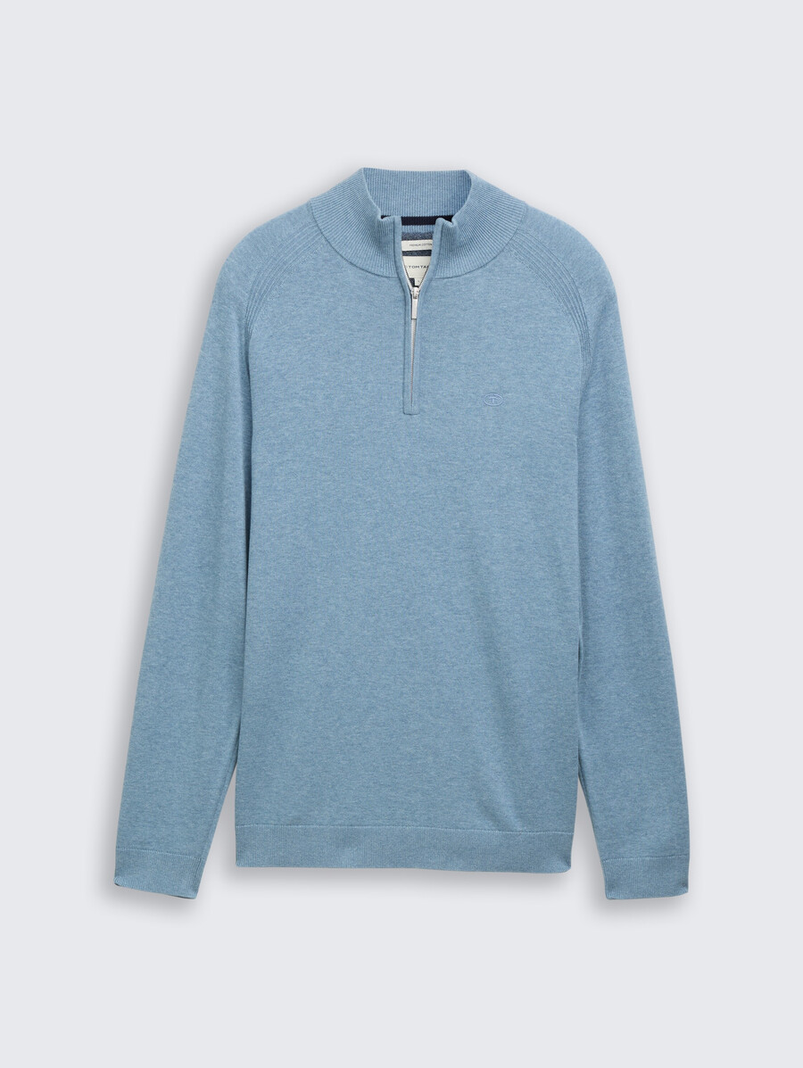 troyer strickpullover mit logostickerei