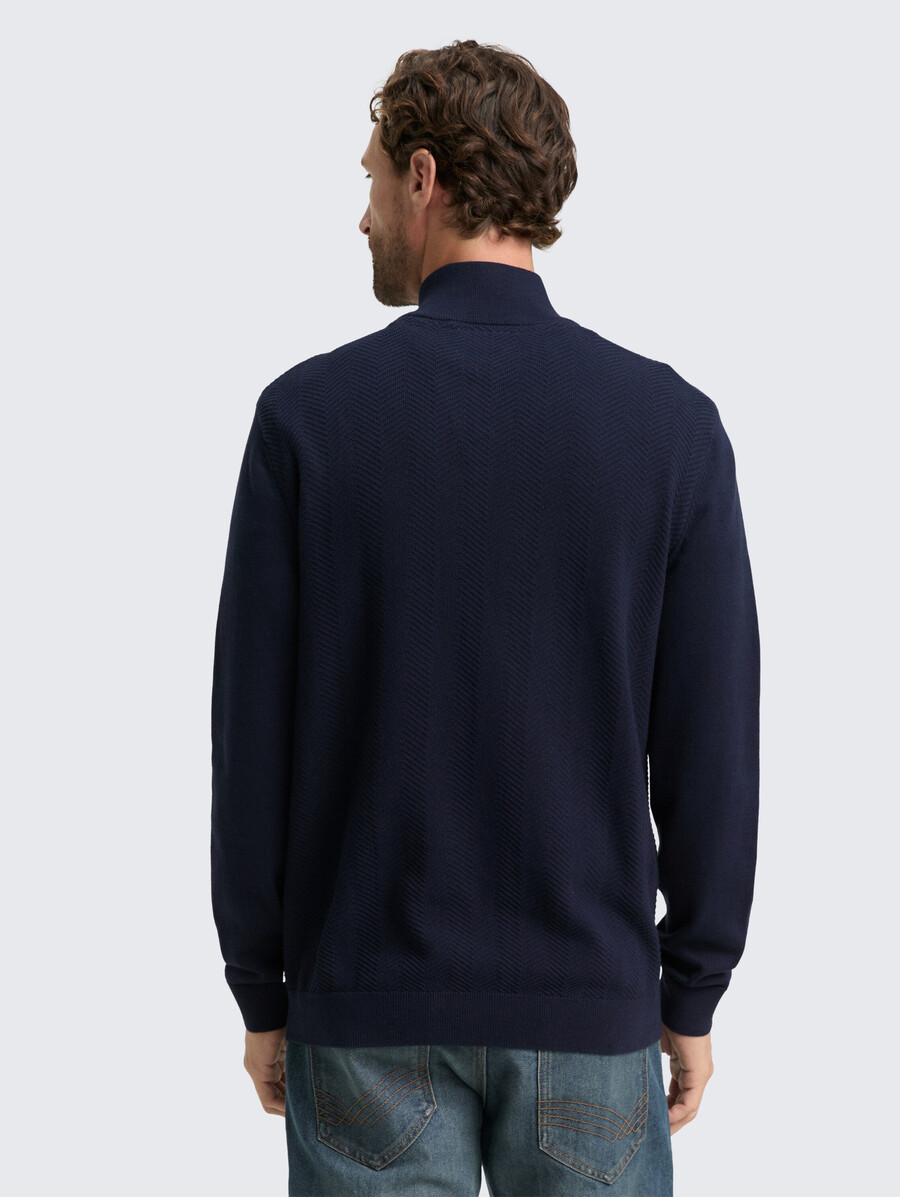troyer strickpullover mit fischgrätmuster
