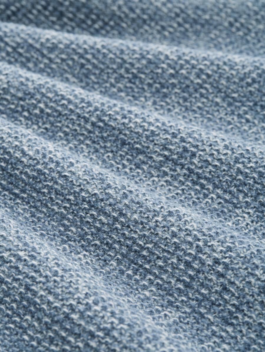strickpullover in melange-optik