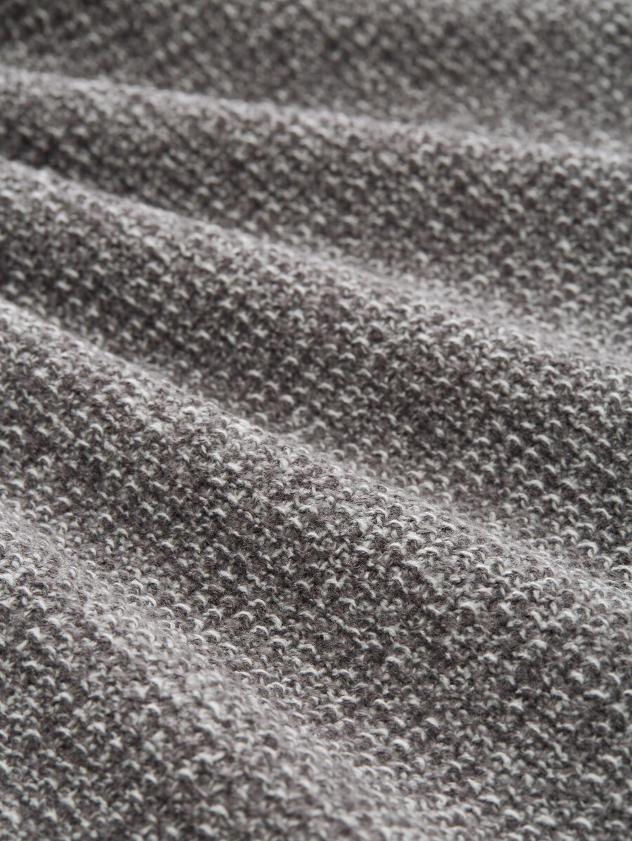 strickpullover in melange-optik