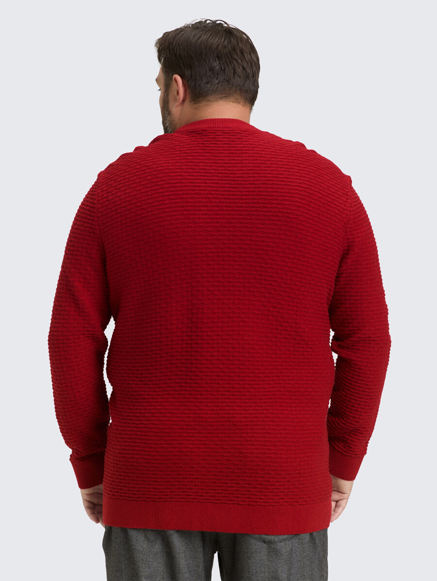 plus size - strickpullover mit rundhalsausschnitt