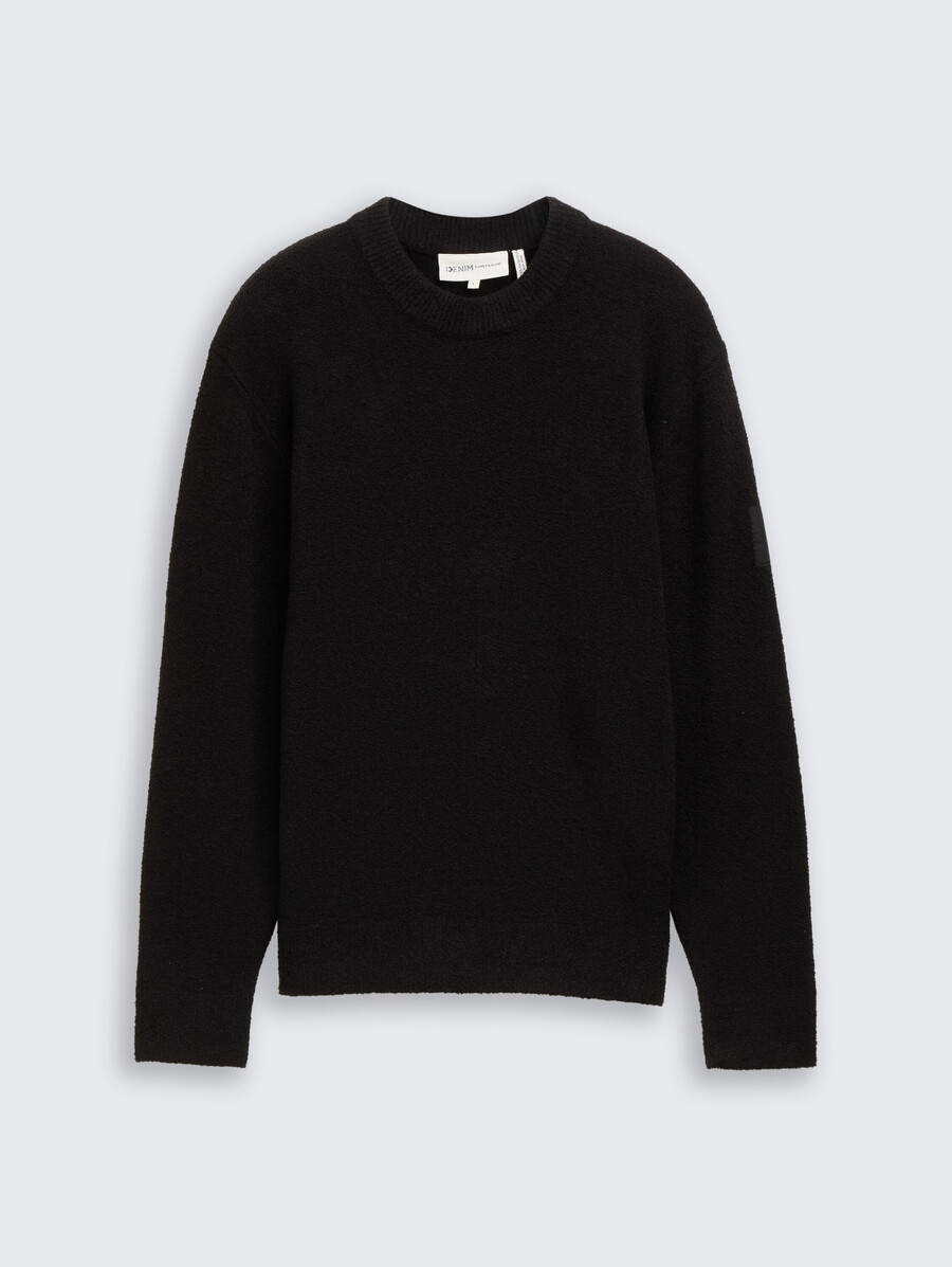bouclé-strickpullover