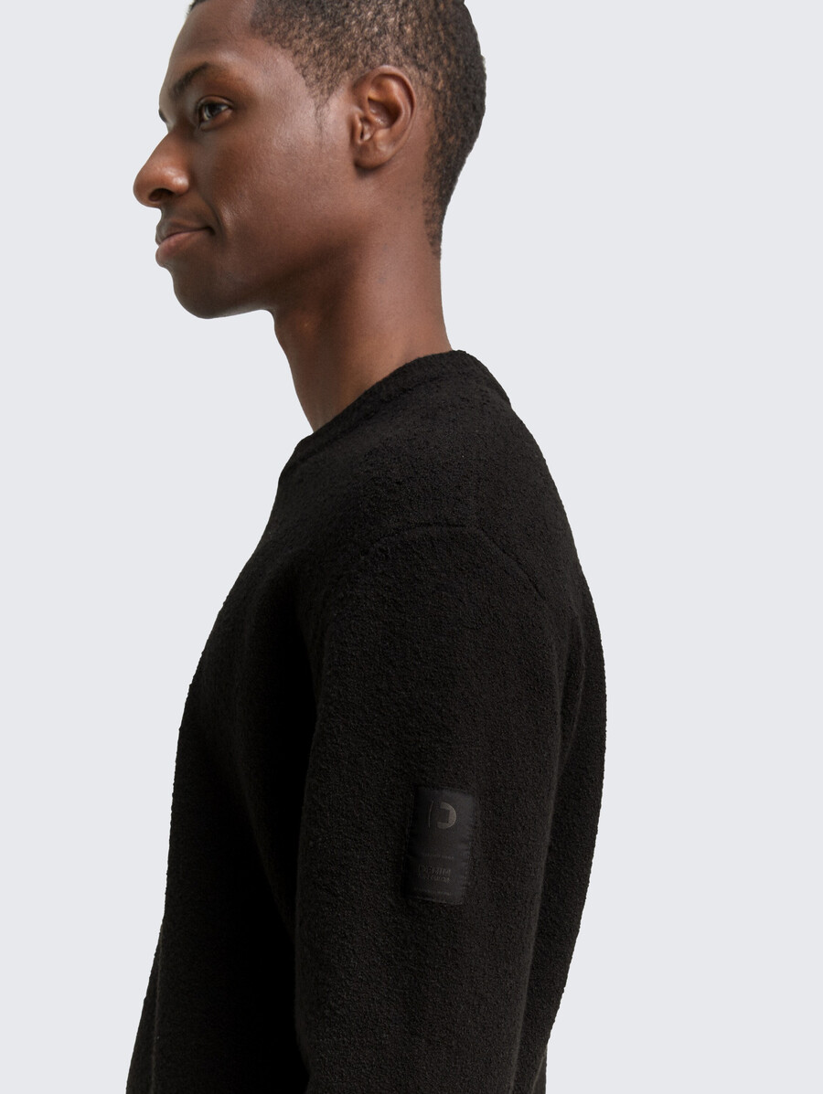 bouclé-strickpullover