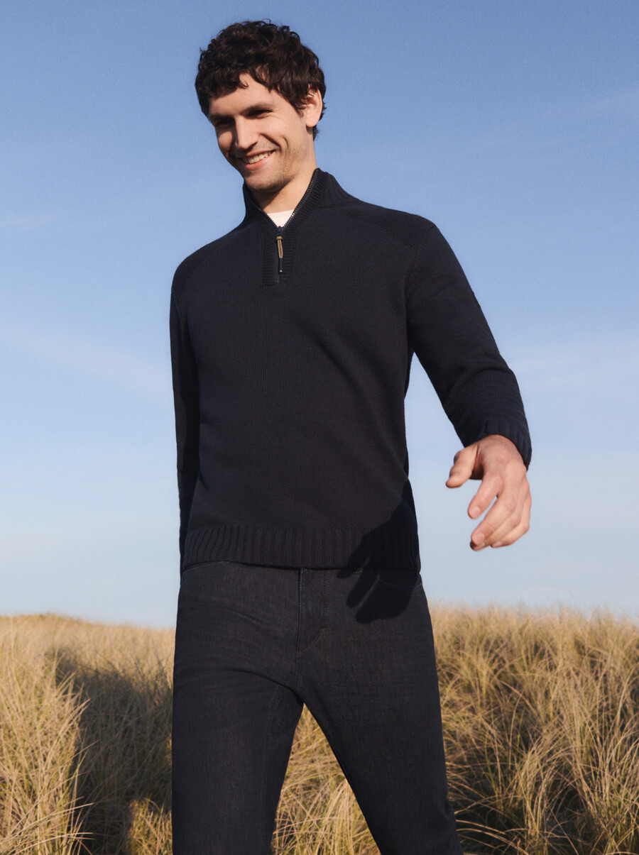 troyer strickpullover mit rippendetails
