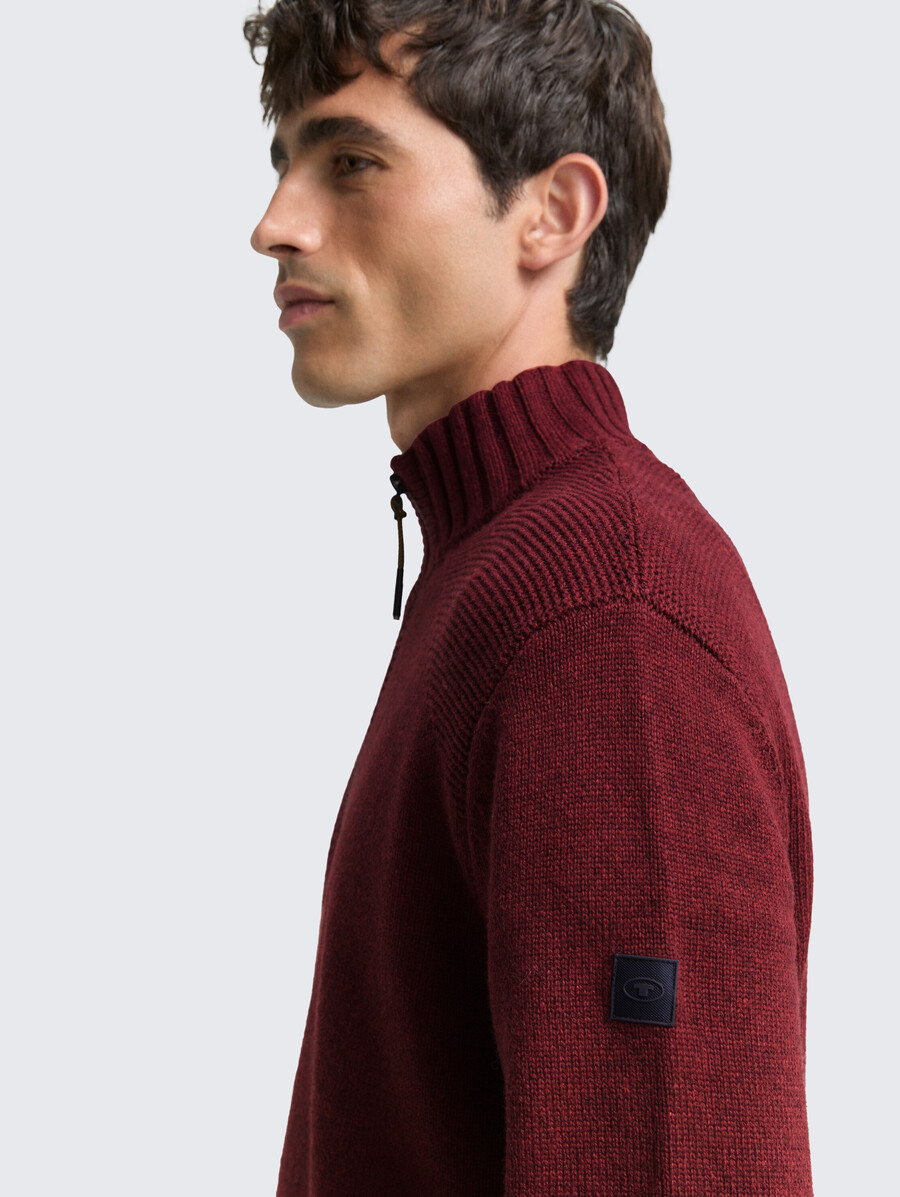 troyer strickpullover mit rippendetails