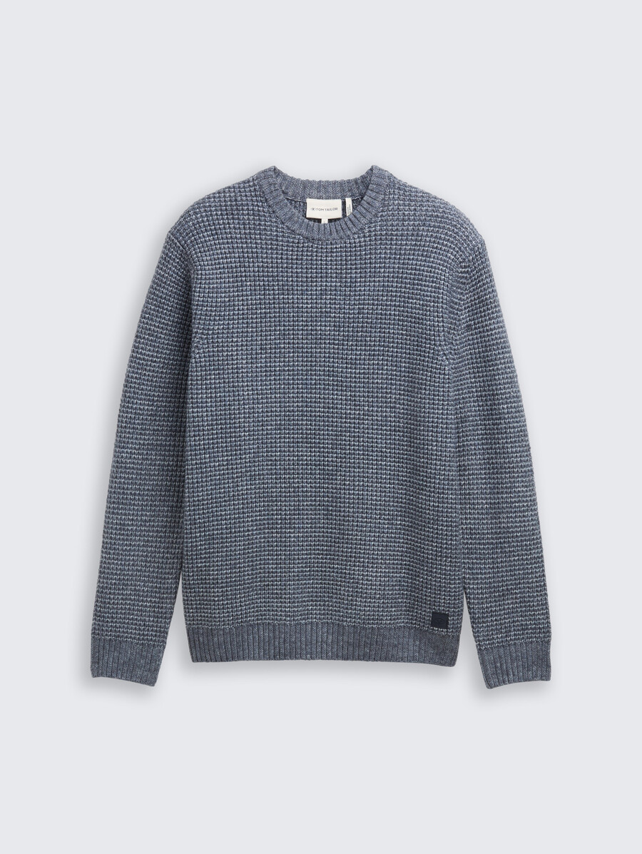 strickpullover mit wollanteil
