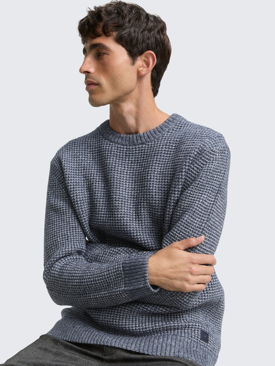 strickpullover mit wollanteil