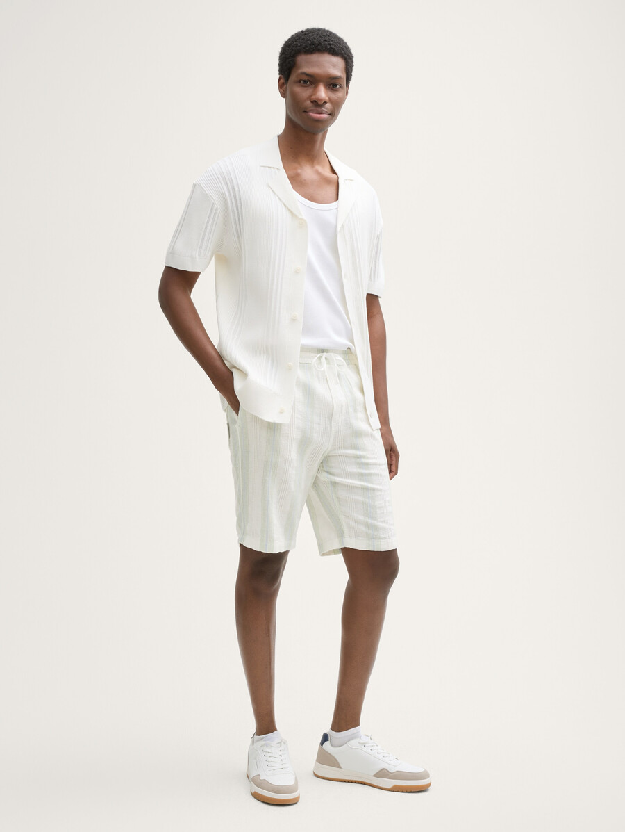 baumwollshorts mit lockerer passform