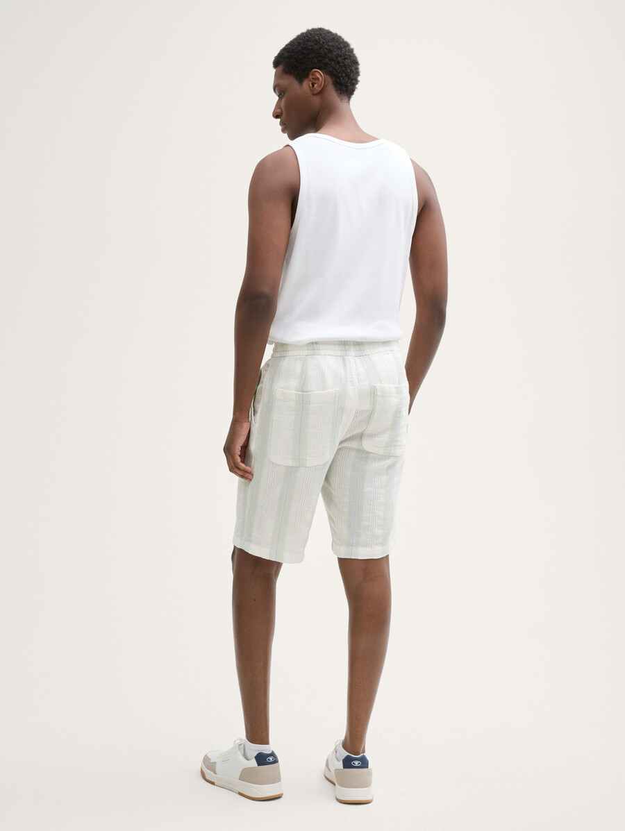 baumwollshorts mit lockerer passform