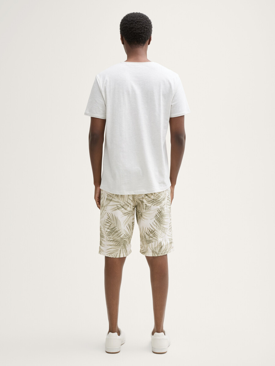 lässige shorts mit leinenanteil