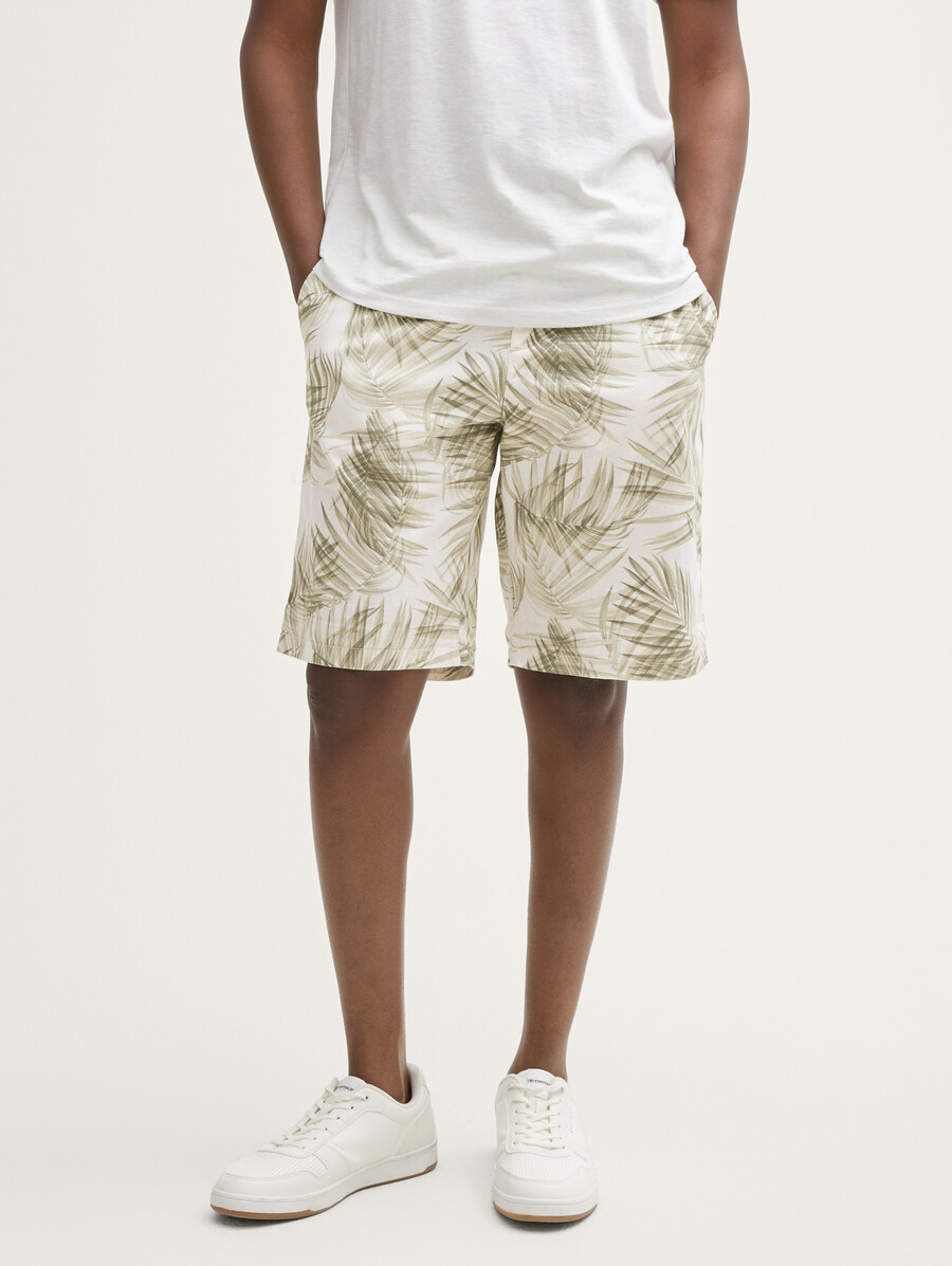 lässige shorts mit leinenanteil