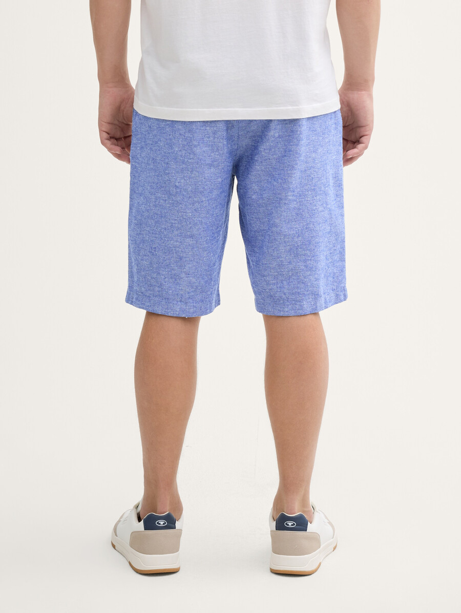 lässige shorts mit leinenanteil