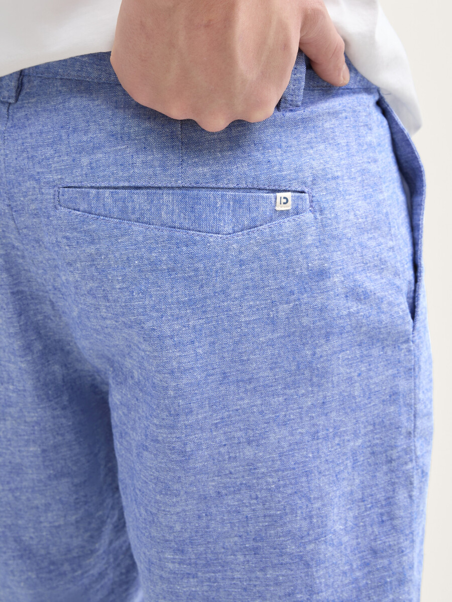 lässige shorts mit leinenanteil