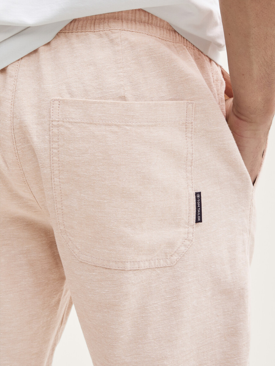 normale shorts mit leinenanteil