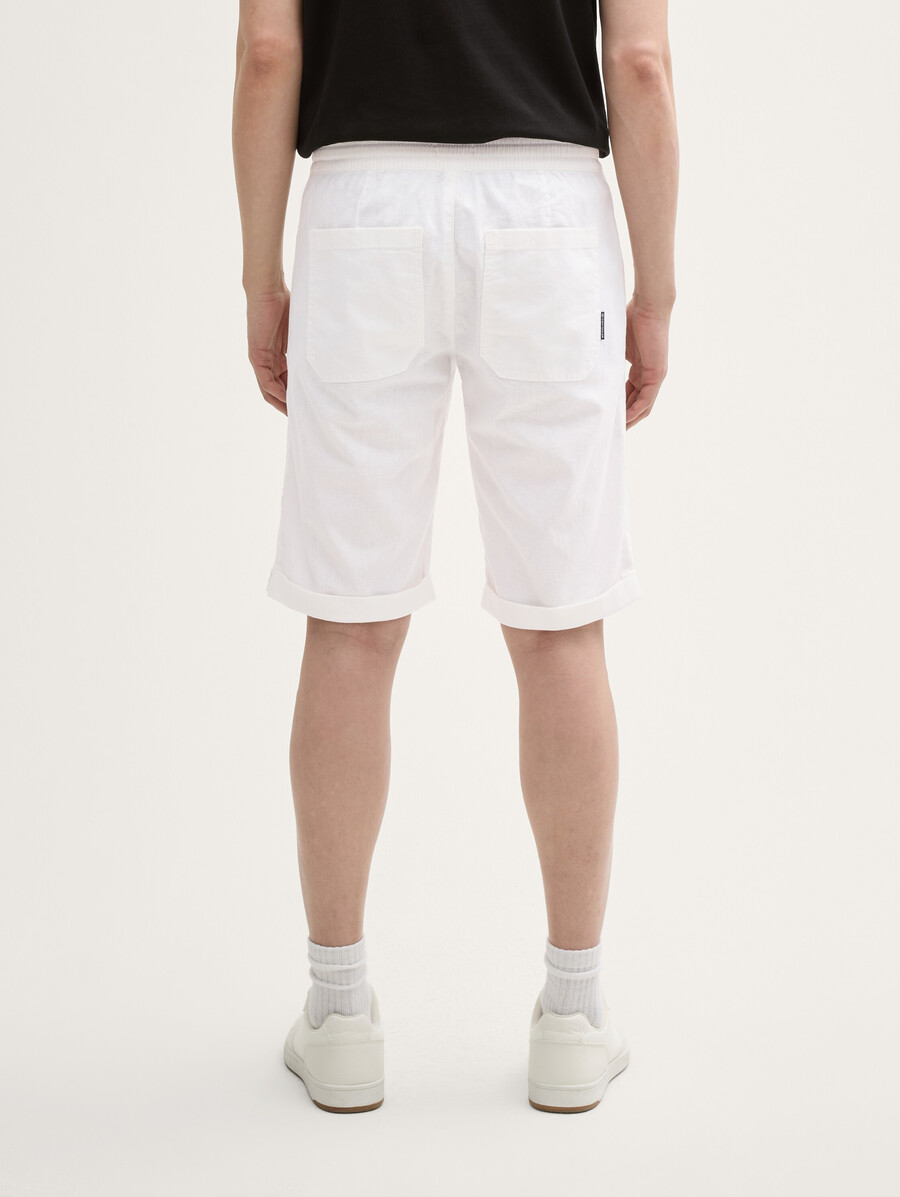 normale shorts mit leinenanteil