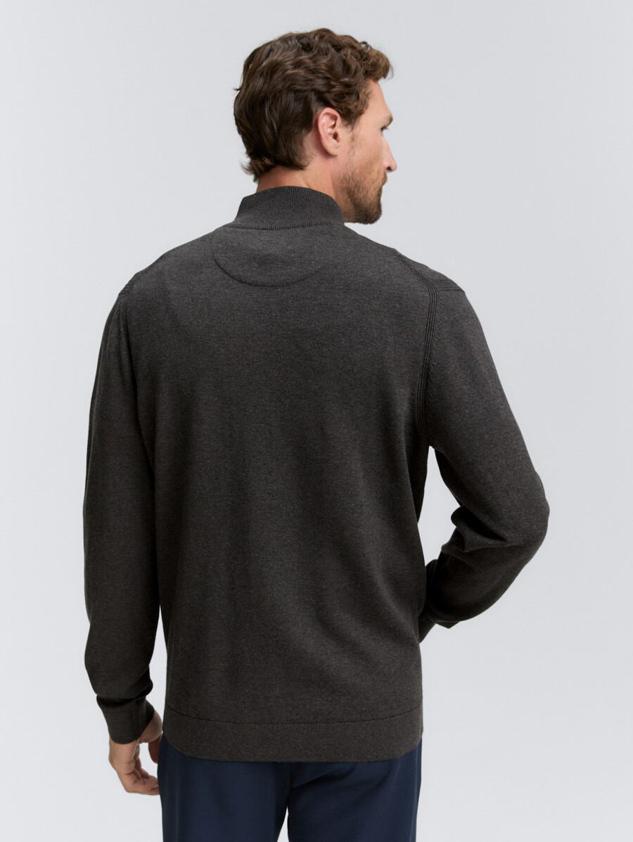 strickjacke mit stehkragen
