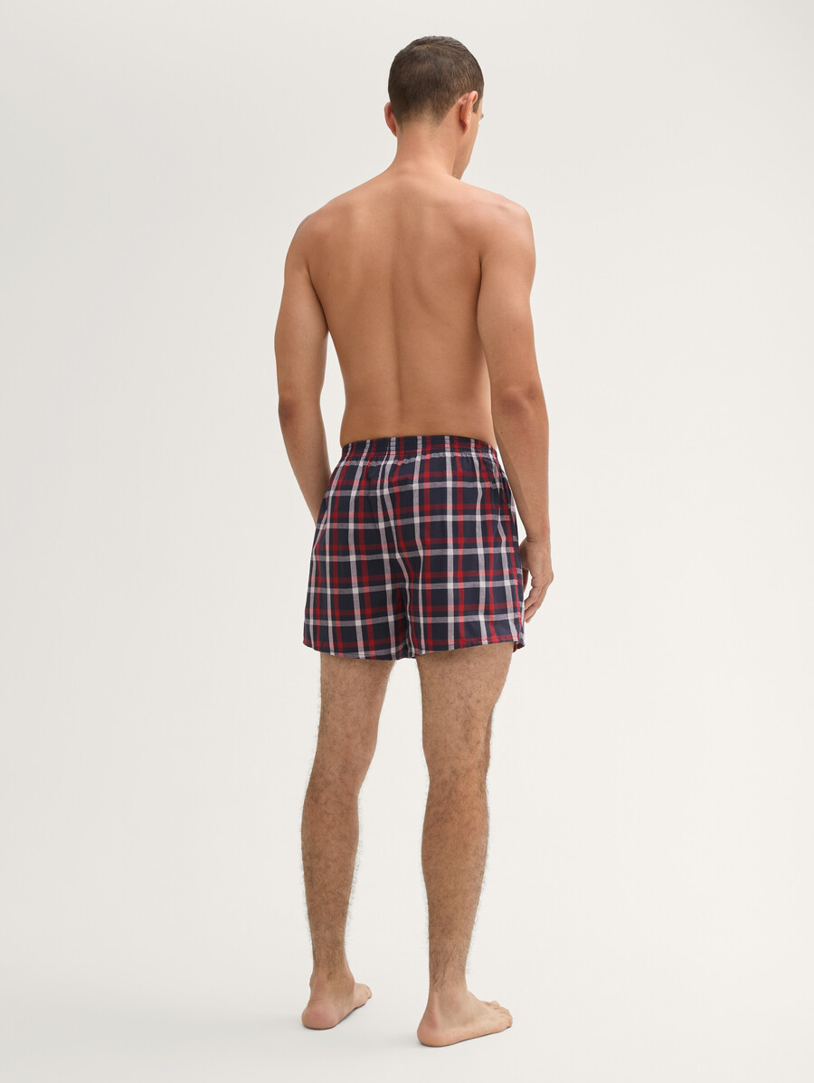 mittellange baumwollboxershorts im 2er-pack