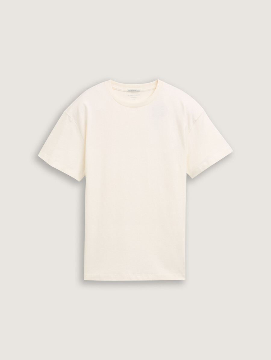 Übergroßes t-shirt mit rückendruck