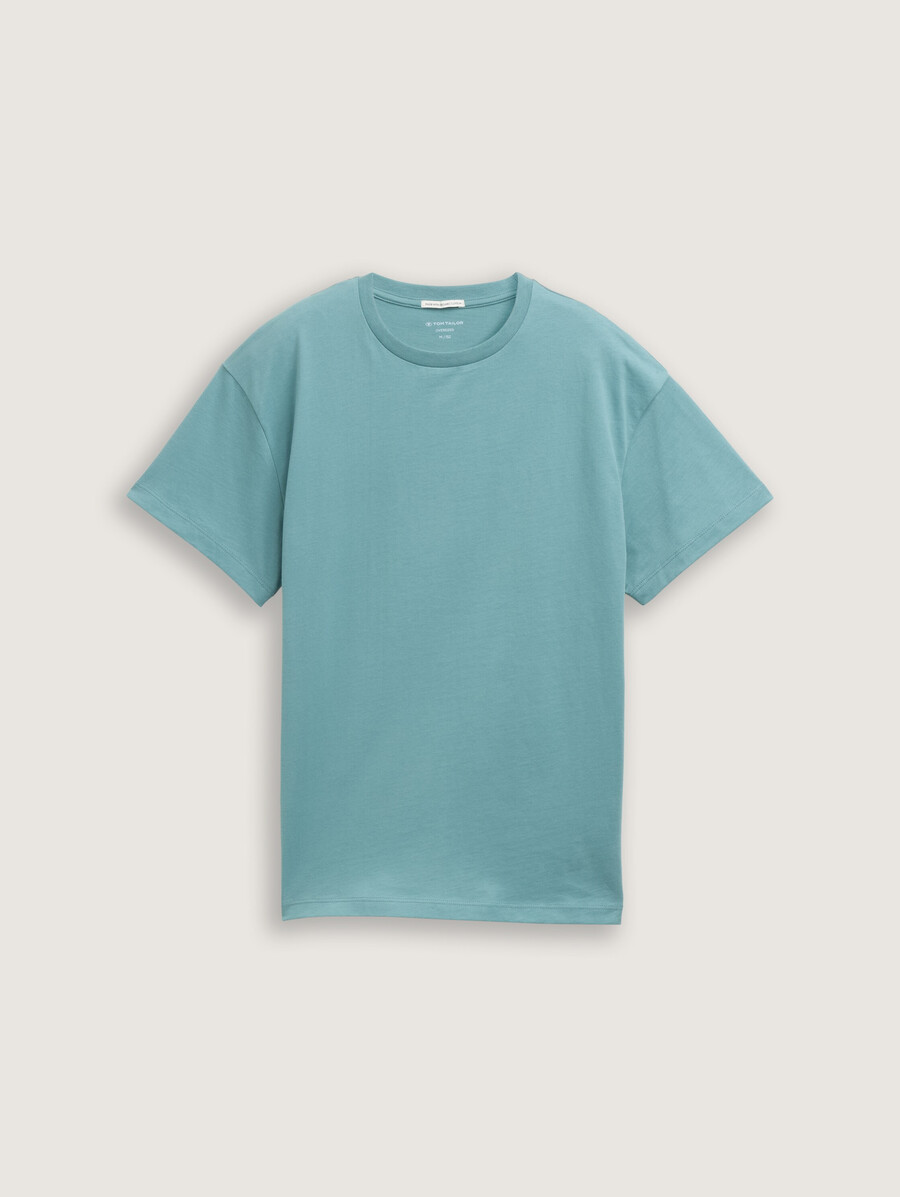 Übergroßes t-shirt mit rückendruck