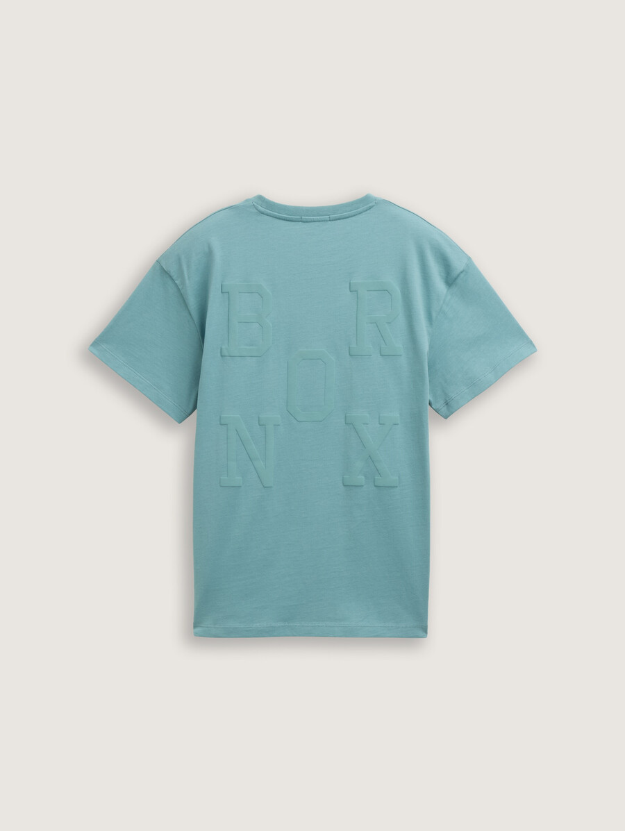 Übergroßes t-shirt mit rückendruck