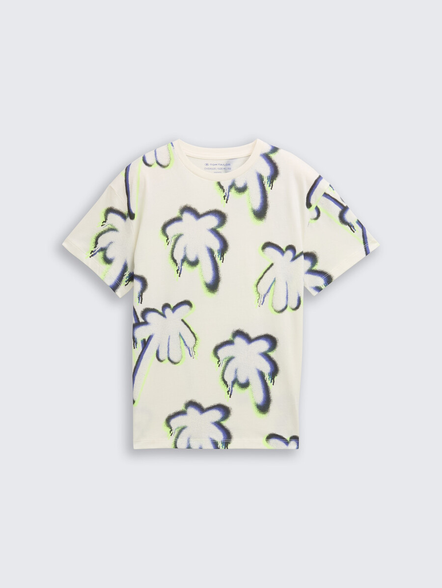 Übergroßes t-shirt mit muster