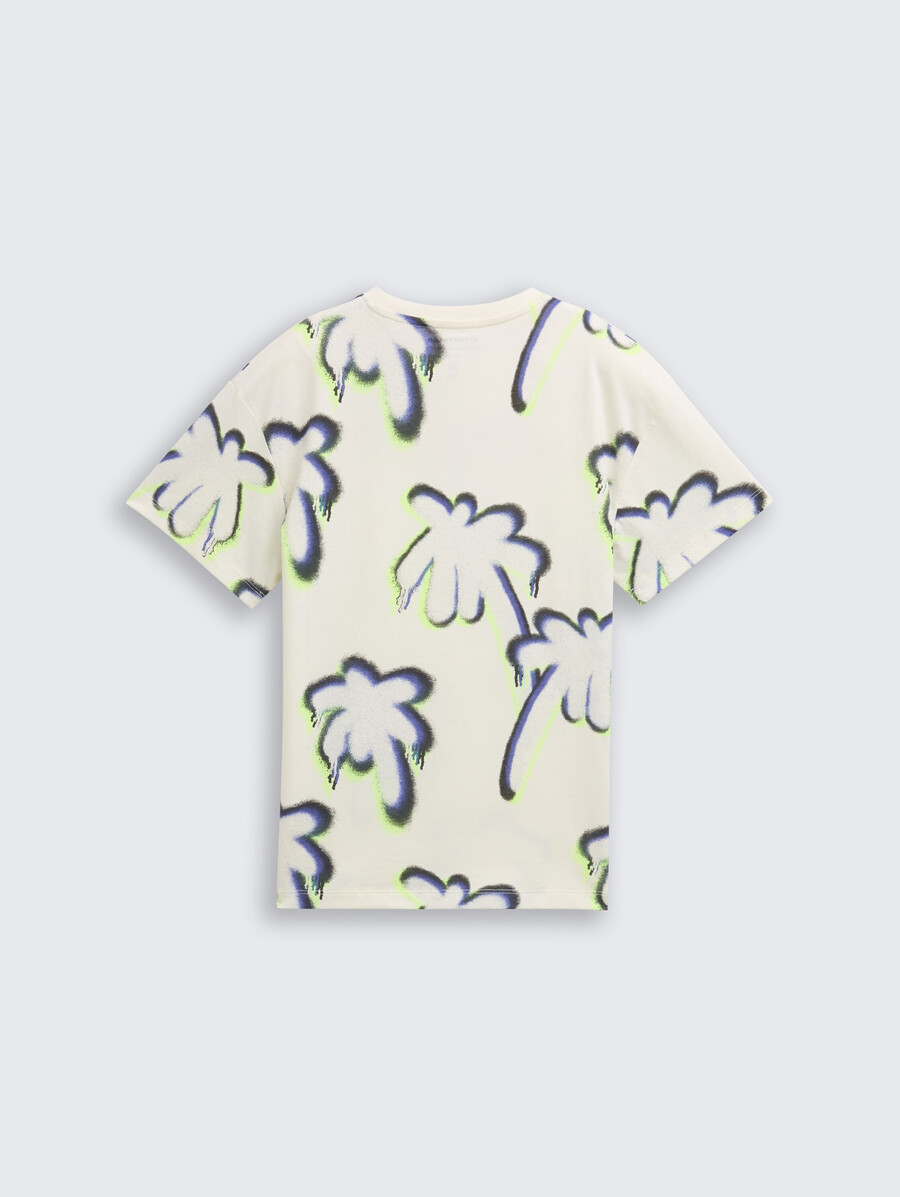 Übergroßes t-shirt mit muster