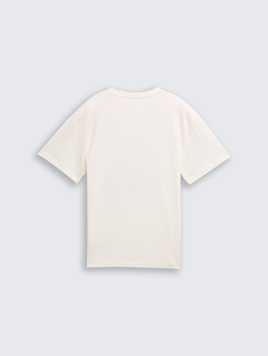 Übergroßes t-shirt mit aufdruck
