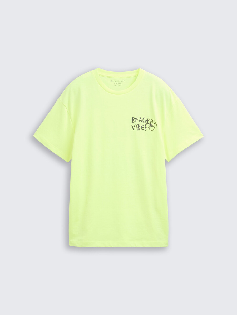 Übergroßes t-shirt mit aufdruck