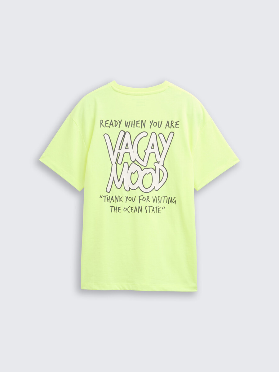 Übergroßes t-shirt mit aufdruck