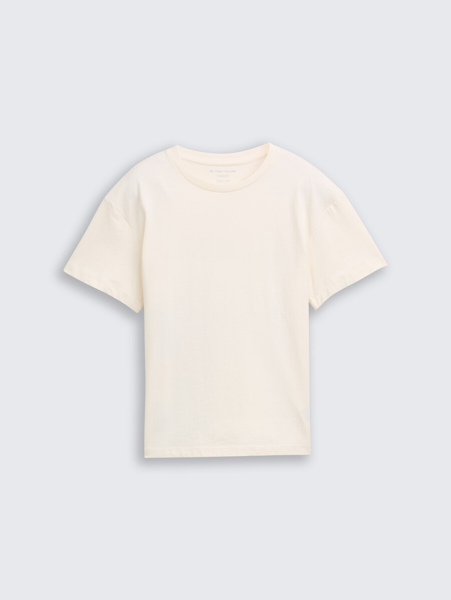 Übergroßes t-shirt mit rückendruck