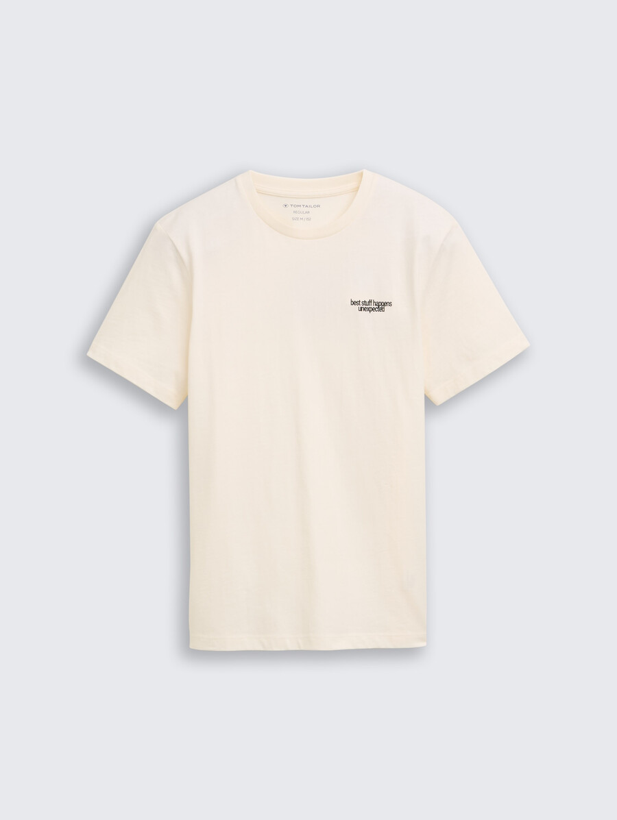 t-shirt mit rückendruck
