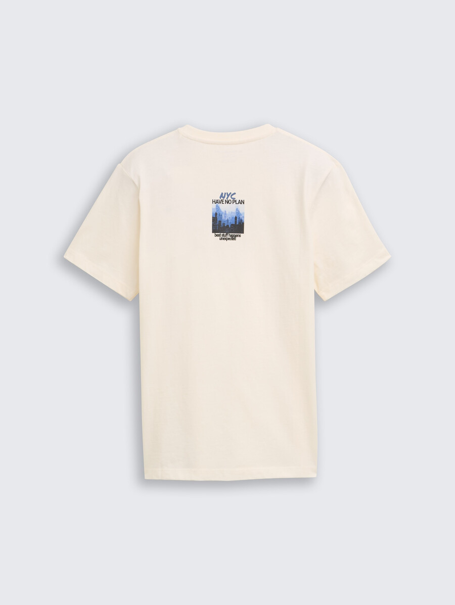 t-shirt mit rückendruck