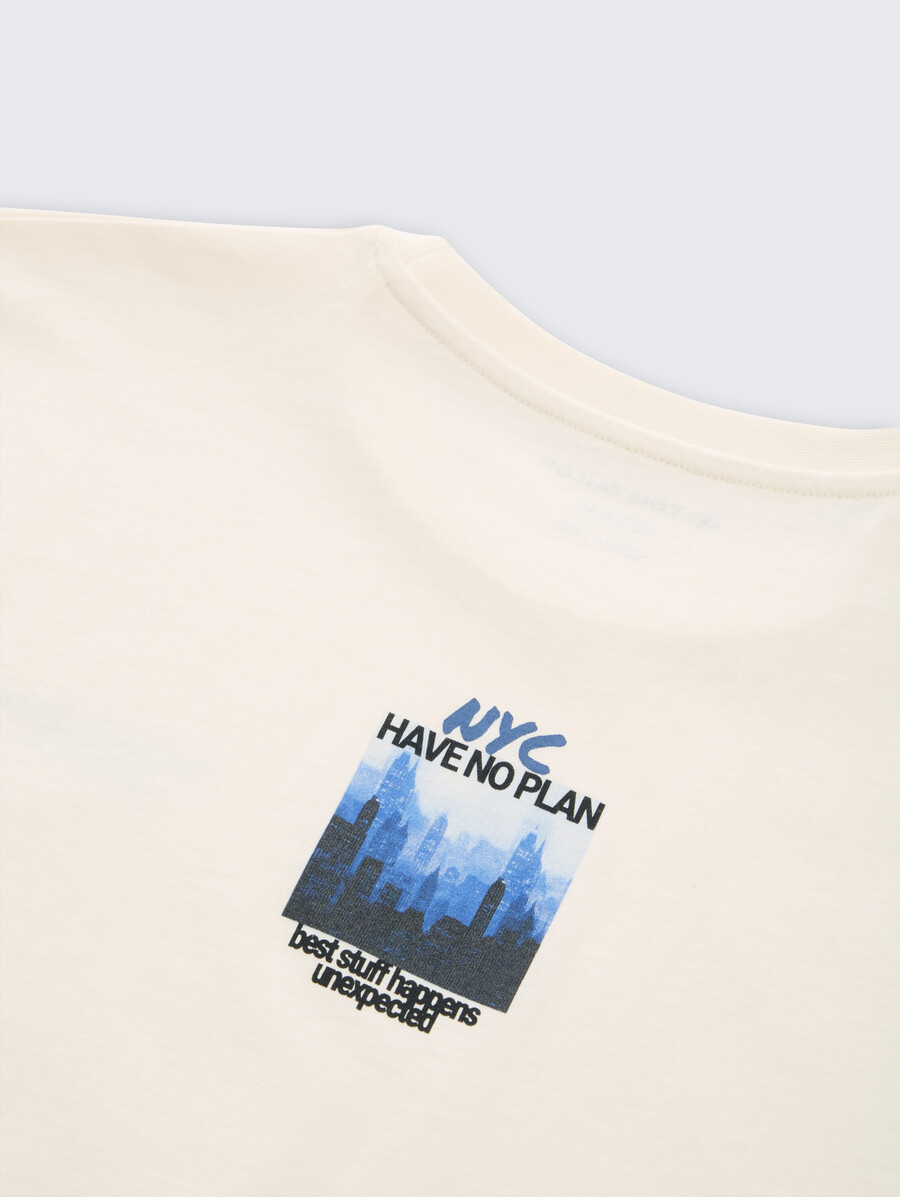 t-shirt mit rückendruck