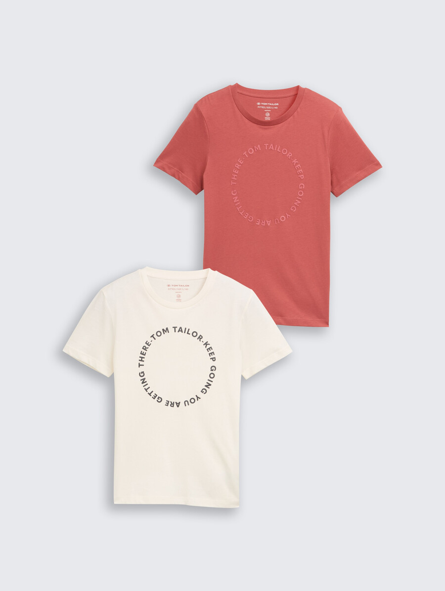 schmal geschnittenes t-shirt im 2er-pack