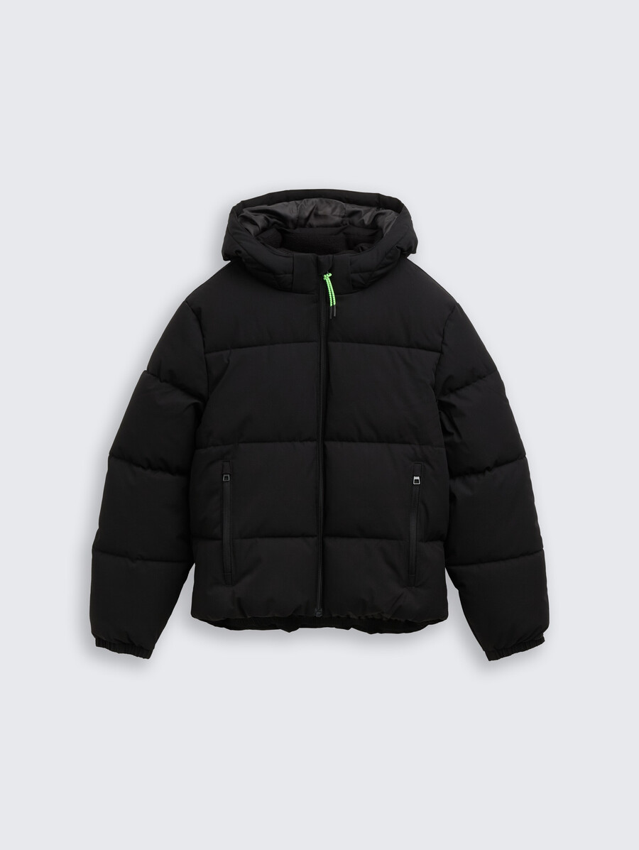 steppjacke mit abnehmbarer kapuze