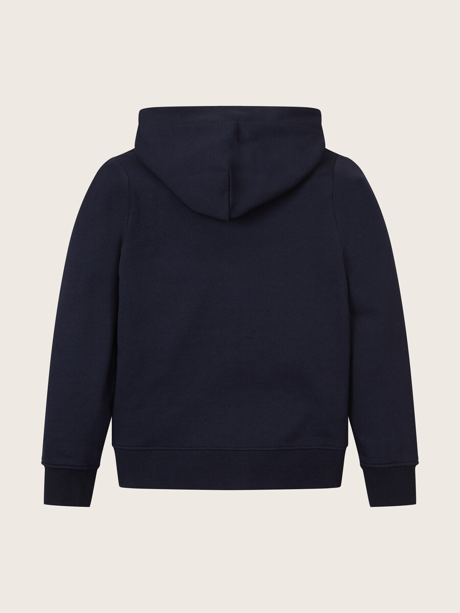 kapuzenpullover-jacke mit aufdruck