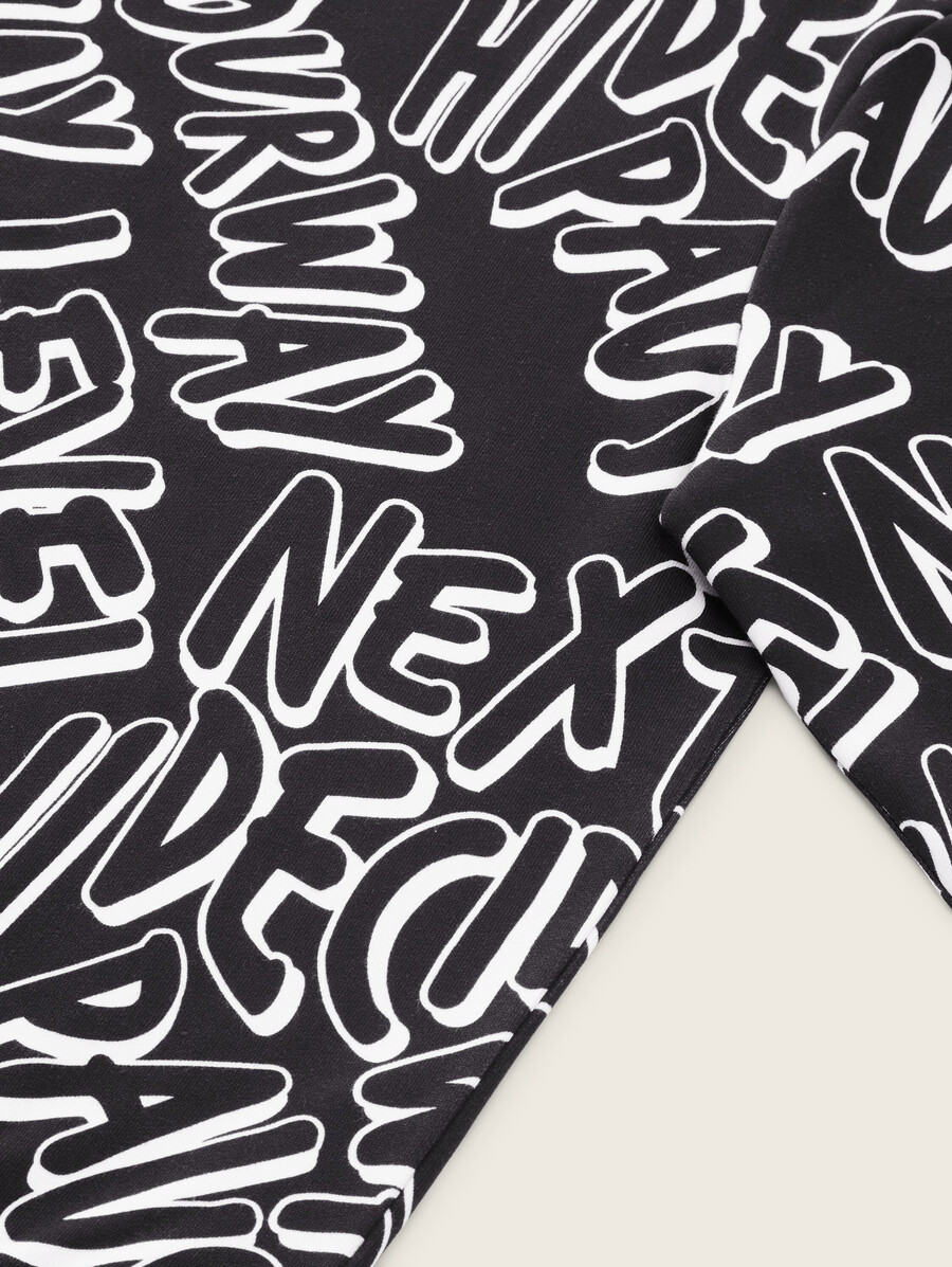 sweatshirt mit print aus bio-baumwolle
