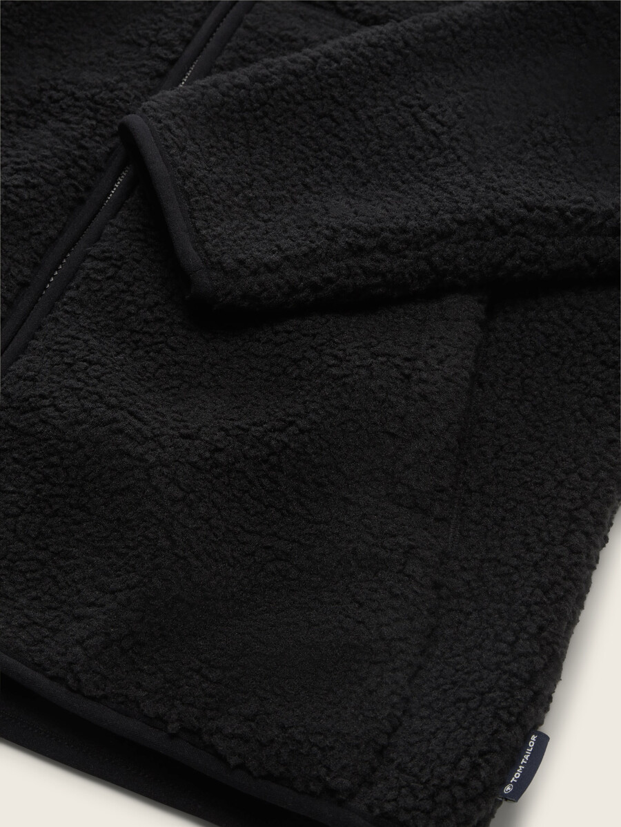 teddyjacke mit stehkragen
