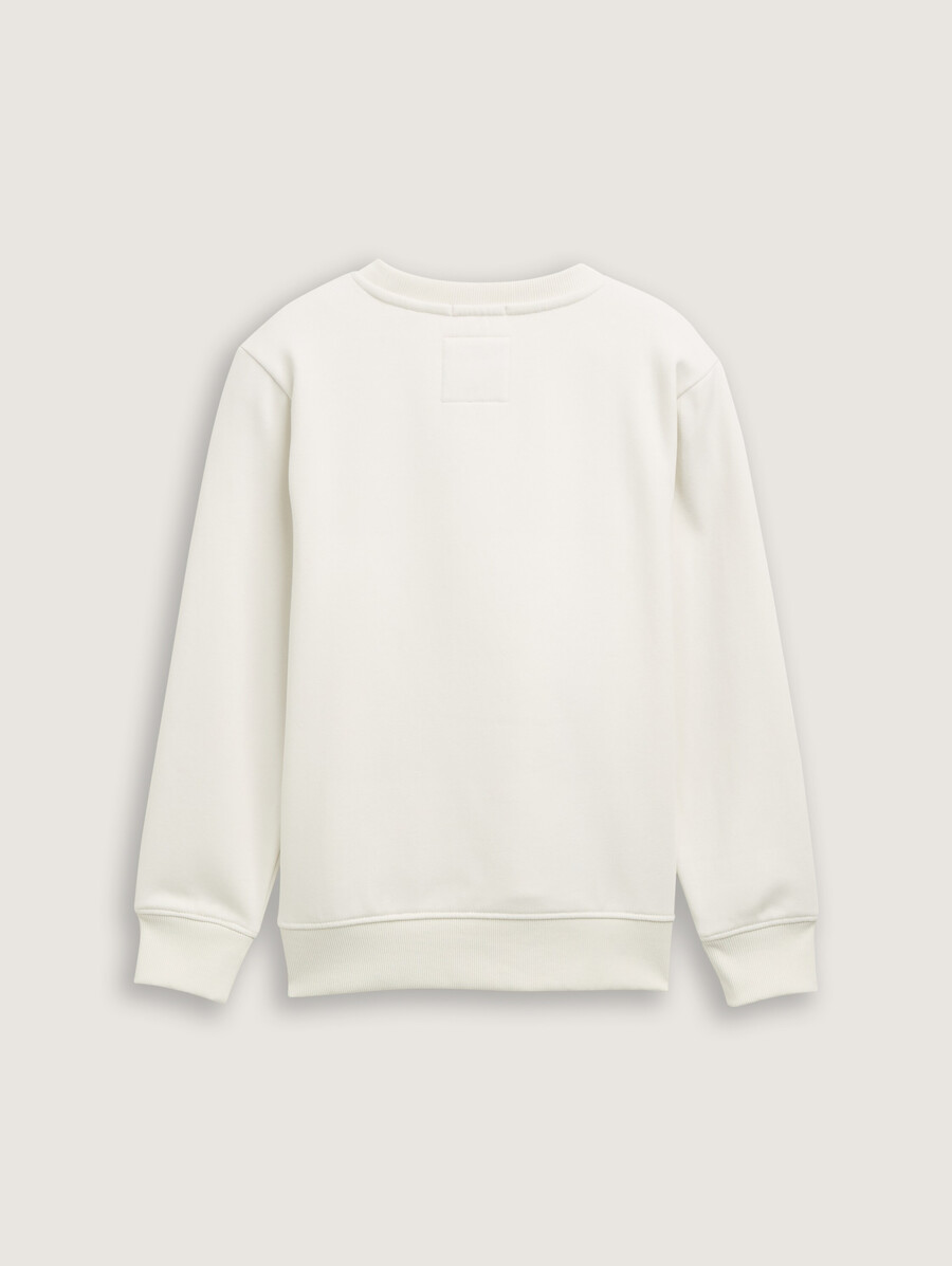 basic-sweatshirt mit kängurutasche