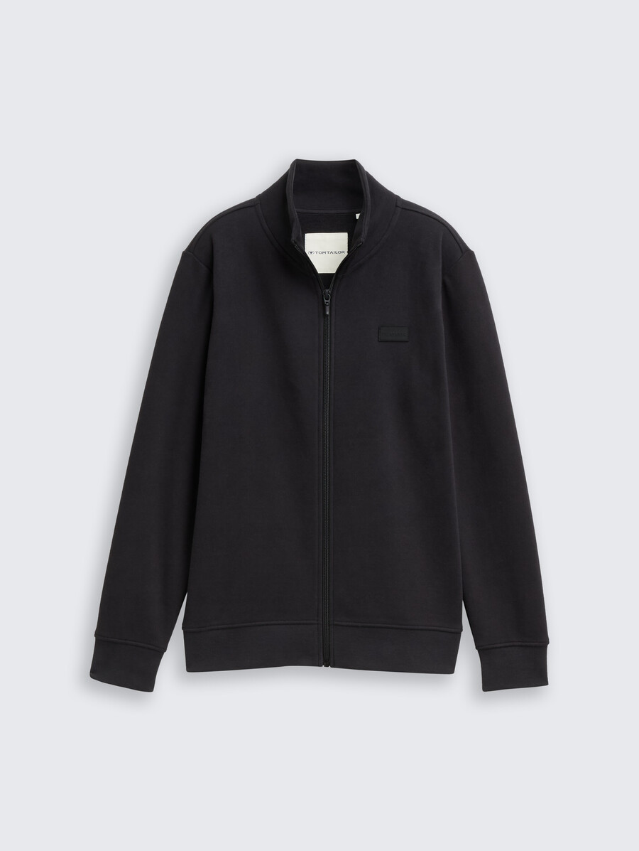sweatjacke mit stehkragen