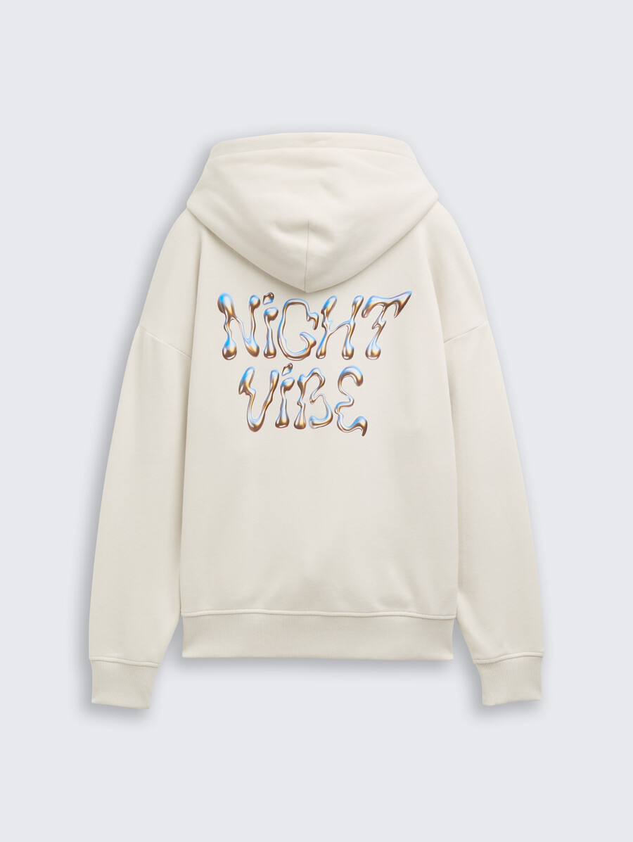 oversize-hoodie mit rückendruck